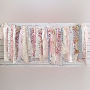 Cotton Candy Shabby Banner Garland